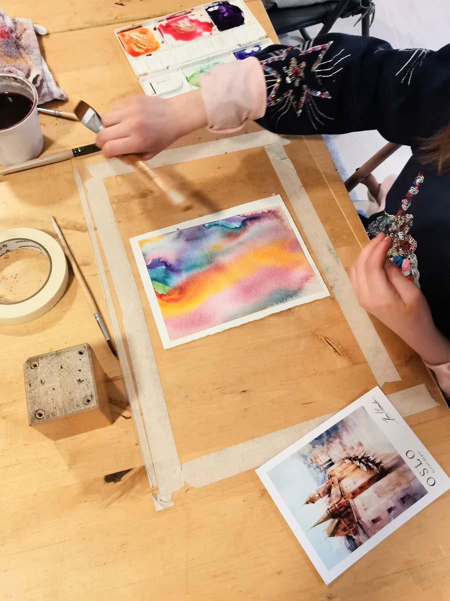 Unleashing Creativity with Colour | OIS Watercolour painting course | 8-14 years old