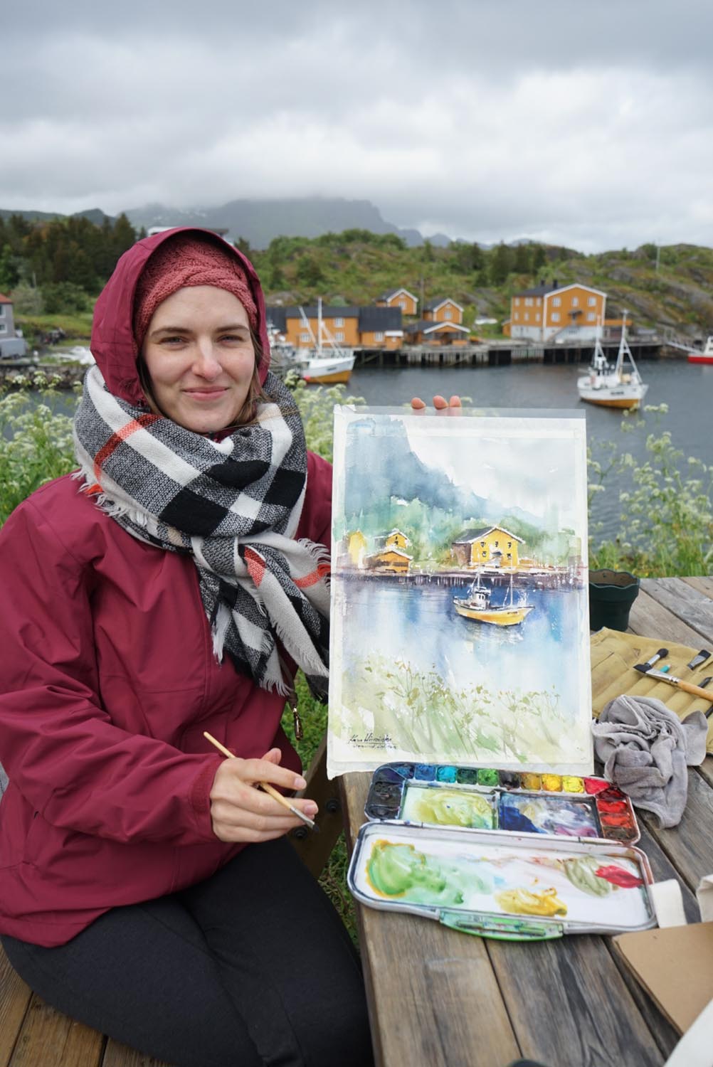 Lofoten Stamsund • Original Artwork 27x37cm