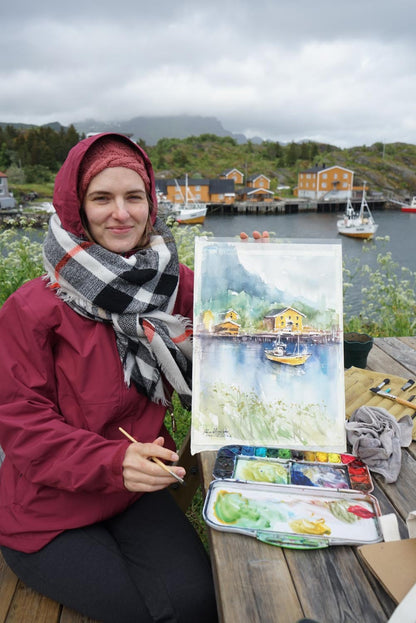 Lofoten Stamsund • Original Artwork 27x37cm