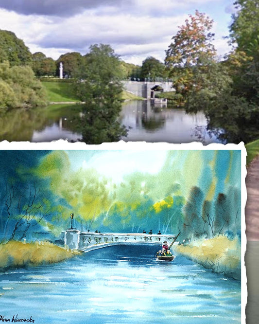 Lake, bridge & sculptures at Vigeland *outdoor* | 1st August