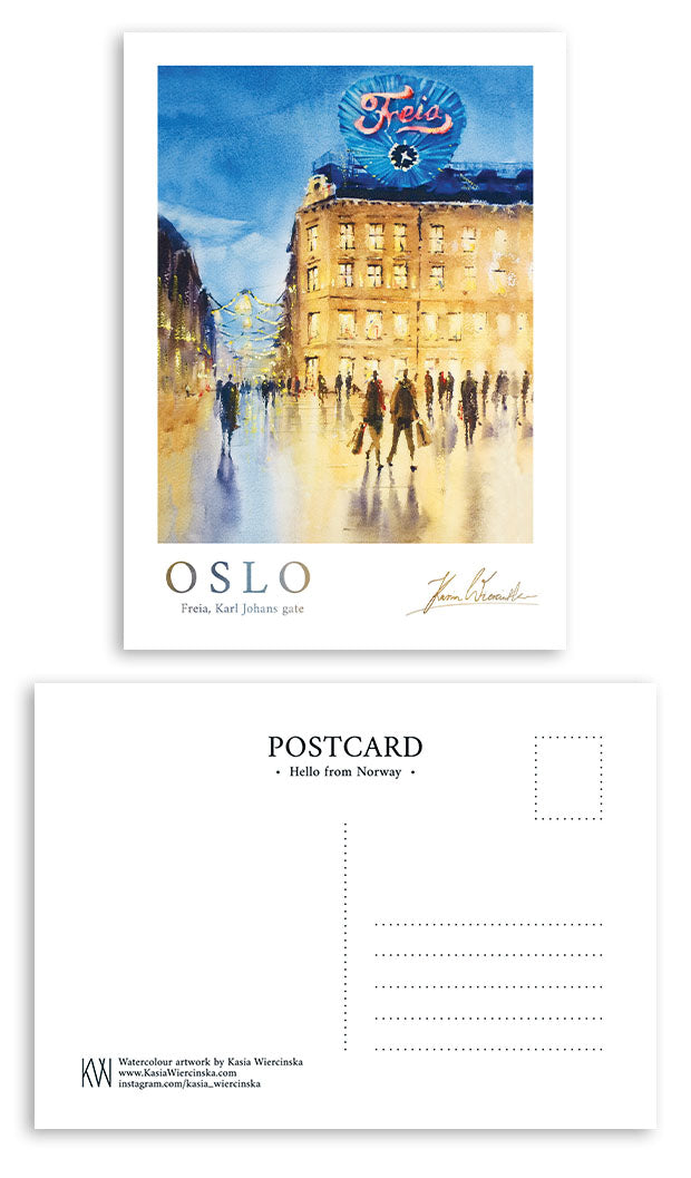 Postcard - Oslo • Freia