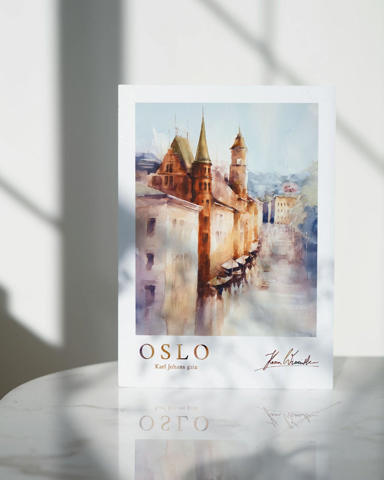 Postcard - Oslo • Karl Johans gate